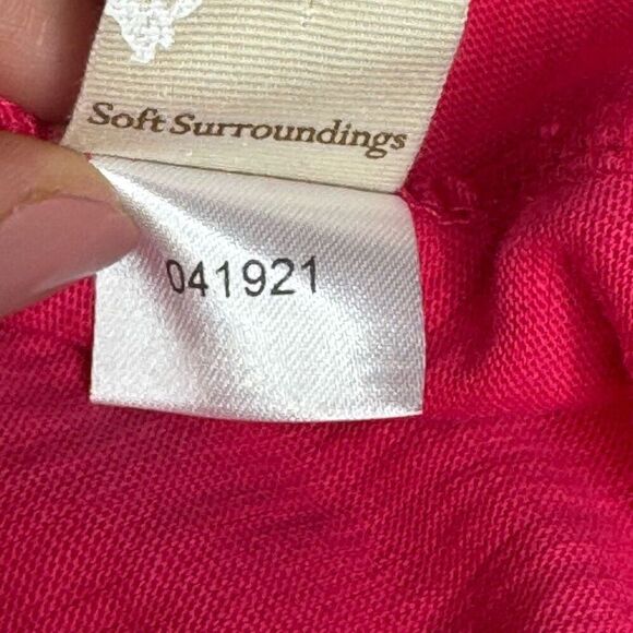 Soft Surroundings hot pink Filipa button down shirt dress size M - Picture 13 of 13